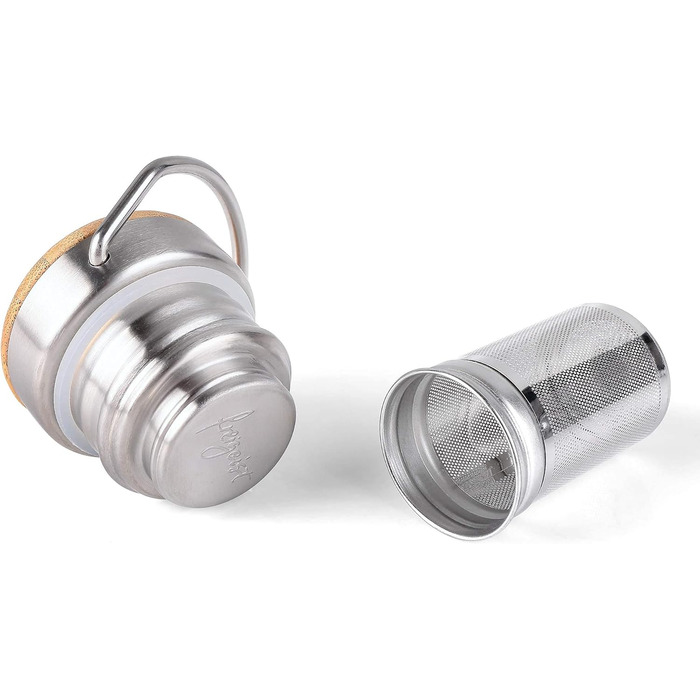 Термос-пляшка 1л: термопляшка, ізотермічна пляшка, зберігає холод 25 годин/тепло 13 годин, без BPA, для походів, активного відпочинку, велосипеда, офісу (сито для чаю, 750 мл)