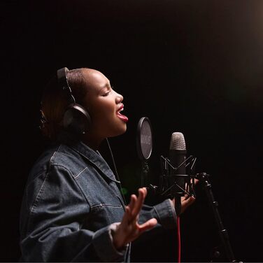 Мікрофон RØDE NT1 5 Generation: велика мембрана, XLR/USB, зі спінером та поп-фільтром для запису вокалу та подкастів (чорний)