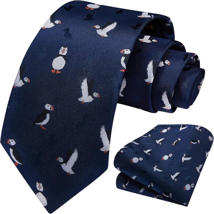 HISDERN Комплект краватки та нагрудного хустинки для чоловіків. Зелено-жовтий, класичний, для весілля, бізнес-стиль