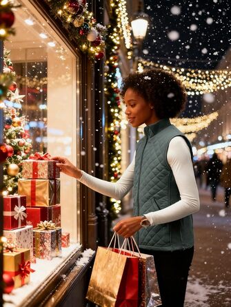 Жіночий жилет Bienzoe без рукавів з капюшоном, стеганий, на блискавці, сірий темний (XL)