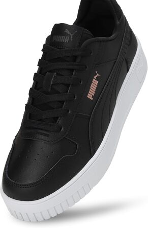 Кросівки PUMA Carina Street для жінок, чорний, рожеве золото, білий металік, 42 EU (39 EU)