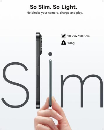 Power Bank Kuulaa MagSafe 5000mAh з бездротовою зарядкою та USB-C, для iPhone 17/16/15/14/13/12, сірий колір