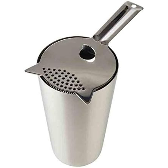 Boston Bar Set, 700 ml, Boston Cocktail Shaker, Bar Measure, Muddler, Bar Strainer, Food-Grade, Bar Set including Gift Box, (Polished Stainless Steel)