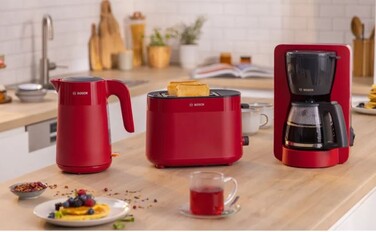 Електричний чайник Bosch MyMoment 1.7л TWK2M164, бездротовий, червоний