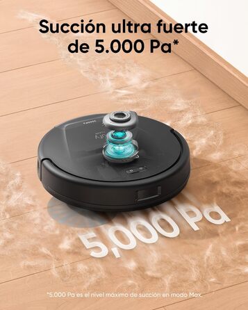 Робот-пилосос eufy L60 Hybrid SES з функцією миття, потужність 5000Pa, лазерна навігація iPath, для ретельного прибирання, ідеальний для волосся та твердих підлог (відновлений)