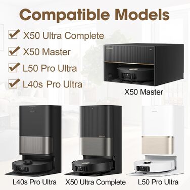 Запчастини для Dreame X30 Ultra, L10s Ultra Gen2, L40 Ultra AE, Mova E30 Ultra: комплект аксесуарів (2 основні щітки, 4 фільтри, 4 мікрофібри, 4 бічні щітки, 4 мішки для пилу)