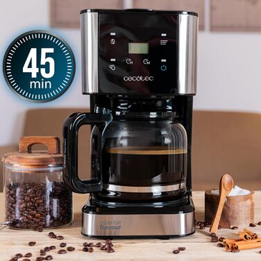 Кавомашина крапельна програмована Cecotec Coffee 66 Smart Plus, 980W, 1,5л, сталь, LCD, Touchscreen, ExtemAroma, AutoClean