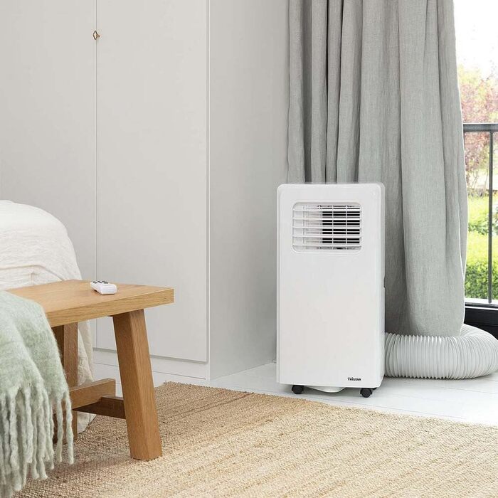 Мобільний кондиціонер Tristar AC-5477 з функцією охолодження, осушення та вентилятора, з пультом керування, 2 швидкості, 7000 BTU