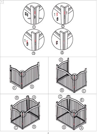 Дерев'яний вольєр для собак Dobar® розмір M з функцією столу - вольєр-будка для собак, 83 x 55 x 59 см, білий (коричневий, L 101 x B 71 x H 80 см)
