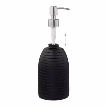 Relaxdays Stainless Steel Soap Dispenser with Grooves