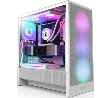Корпус NZXT H5 Flow RGB Midi Tower, білий