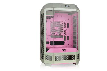 Thermaltake The Tower 300 Bumblebee: Корпус ПК Micro-ATX/mini-ITX з вертикальним дизайном, 3 скляні панелі, 2 вентилятори 140мм, підтримка радіатора 420мм