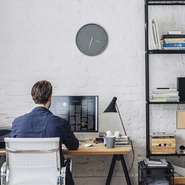 Relaxdays Gray Wall Clock