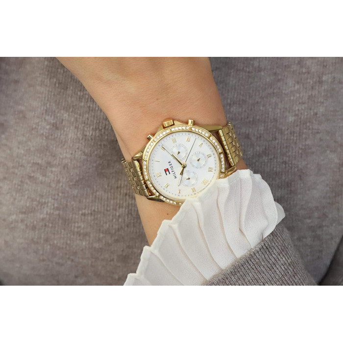 Годинник Tommy Hilfiger для жінок з циферблатом Multi, кварцовий механізм, сталевий браслет (золото або срібло)