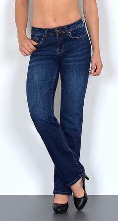 Джинси жіночі ESRA Straight Jeans - висока талія, прямі, еластичні, великі розміри (G6, 36, J157)