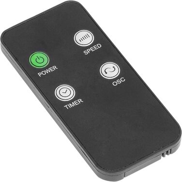 Турбовентилятор Bestron AFT760Z з 3 швидкостями, осциляцією 75°, таймером, висота 78 см