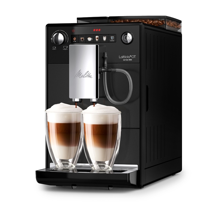 Автоматична кавомашина Melitta Latticia, тиск, 1450 Вт, чорна