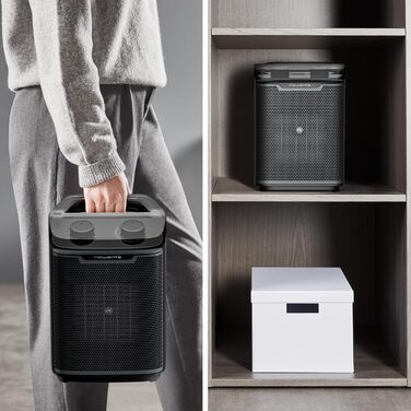 Обігрівач Rowenta Instant Comfort Aqua SO6510F2: тихий, з регулюванням потужності, для ванної кімнати, сірий