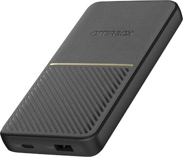 Power Bank OtterBox Robustes 15000 mAh з USB-A та USB-C, 18W, Швидка зарядка, Чорний