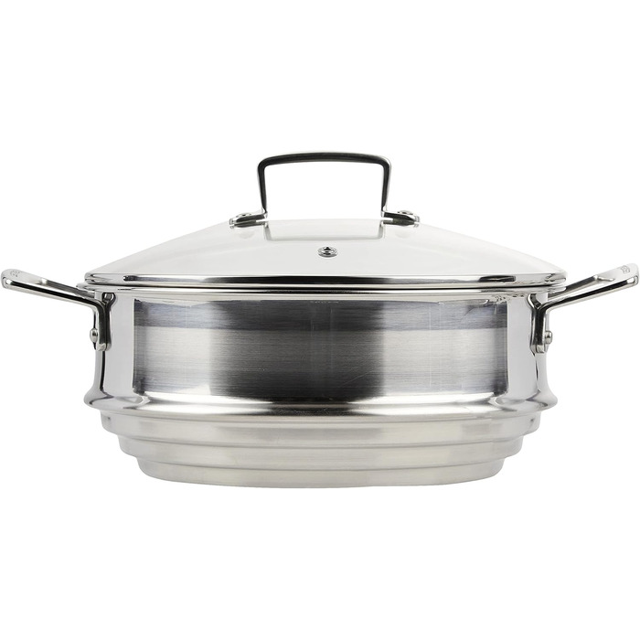 Пароварка Le Creuset з нержавіючої сталі з скляною кришкою, 24 см