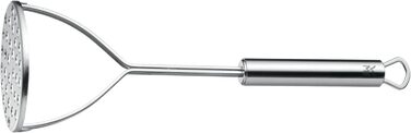Прес-пюре WMF Passiermühle 19 см з нержавіючої сталі Cromargan, 3 насадки, у подарунковій упаковці + товкач для картоплі Profi Plus 28,5 см, матова сталь