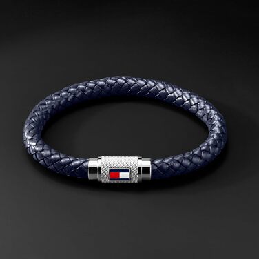 Браслет Tommy Hilfiger для чоловіків з шкіри, темно-синій - 2701000