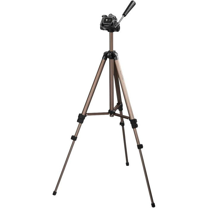 Легкий штатив-трипод Hama Star 05 106-3D з 3-позиційною головкою, шампань (висота 42-125 см)