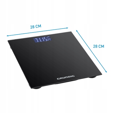 Електронні ваги для ванної Grundig, до 180 кг, LCD-дисплей