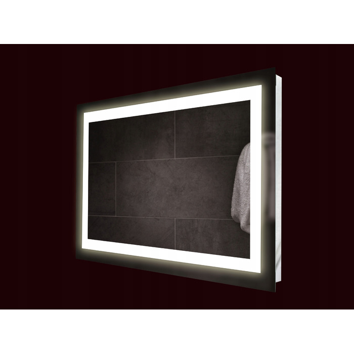 Підсвічене LED-дзеркало у ванну кімнату, 80x50