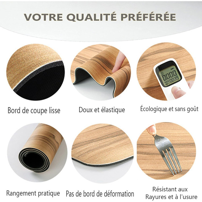 Dai Lufei Bath Mat, Diatomaceous Earth Super Absorbent Shower Mat with Walnut Grain, Non-Slip, Quick-Drying Shower Mat with Rubber Back (50 * 80) Wood Grain 50 x 80 cm