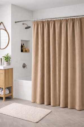 Текстильна штора для ванни NOW-ART, 200 x 200 см