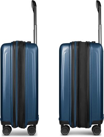 REDOLZ Trolley великий, розширюваний | 52 x 34 x 77 см | 123-140 л | 4.4 кг (Essentials 14) | Dark Blue Metallic