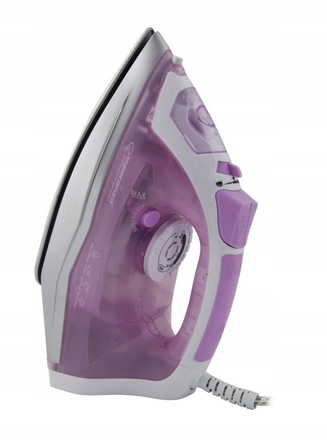 Парова праска Esperanza 2400W, керамічна підошва, система Anti-Drip, рожева