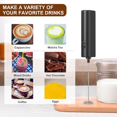 Електричний пінозбивач для молока Lamkrtlp: для капучино, лате, гарячого шоколаду
