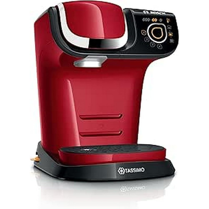 Кавомашина Tassimo My Way 2 TAS6502 з фільтром для води, понад 70 напоїв, персоналізація, великий вибір кави, просте приготування, 1500 Вт (Червона, з фільтром, для одного)