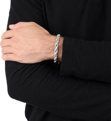 Браслет на руку s.Oliver для чоловіків, нержавіюча сталь, подарункова коробка, масивне срібло