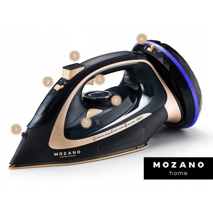Бездротова праска Mozano Ultimate Smooth 2600 Вт з керамічною підошвою