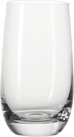 Leonardo Tivoli Drinking Glasses, Set of 6, Dishwasher-Safe Water Glasses, Drinking Cups Made of Glass in a Modern Style, Large, 390 ml, 020965