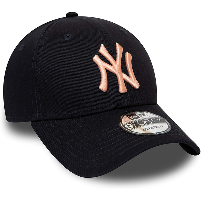 Кепка New Era Trucker 9Forty MLB (Янкис/Доджерс) - жіноча, універсальний розмір, темно-синій/рожевий