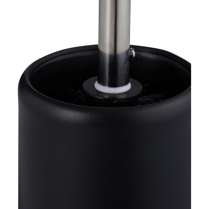 Набір з 3 універсальних щіток для унітазу Relaxdays з тримачем, знімний насаджувач, Ø 7 см, чорний