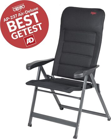 Кемпінговий стілець Crespo AP/237-AD-80, чорний, одинарний