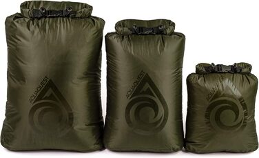 Водонепроникні сухі мішки AquaQuest Rogue 60/100 л, камуфляж або оливковий, герметичні, для туризму та спорту