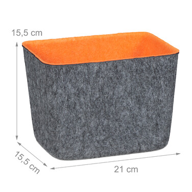 Relaxdays Felt Storage Basket