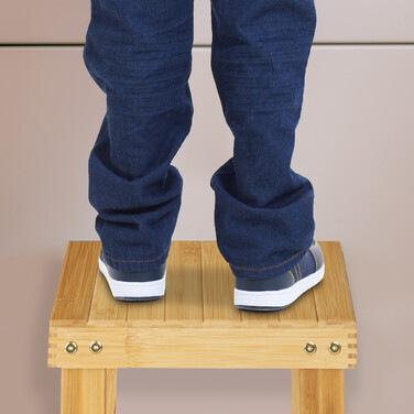 Relaxdays Stable Bamboo Footrest
