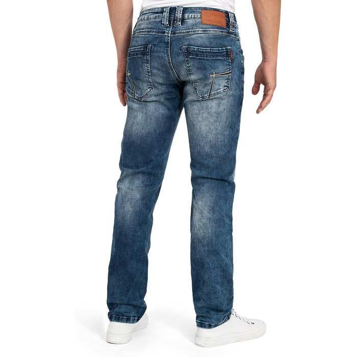 Чоловічі джинси Timezone Eduardotz Slim Fit сині, W29-W40, з еластаном, White Aged Wash