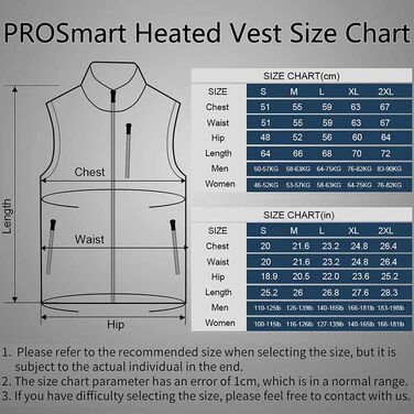 PROSmart Грівальна жилетка Легкий фліс Грівальна жилетка з USB акумулятором, Унісекс L Сірий