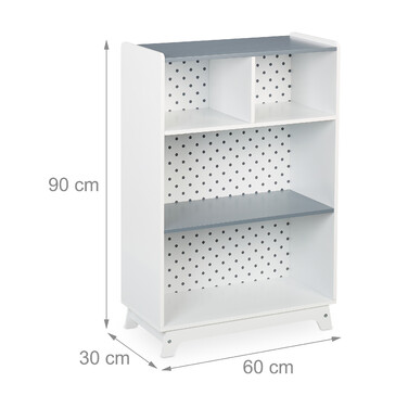 Relaxdays Children's Shelving Unit with 4 Open Compartments