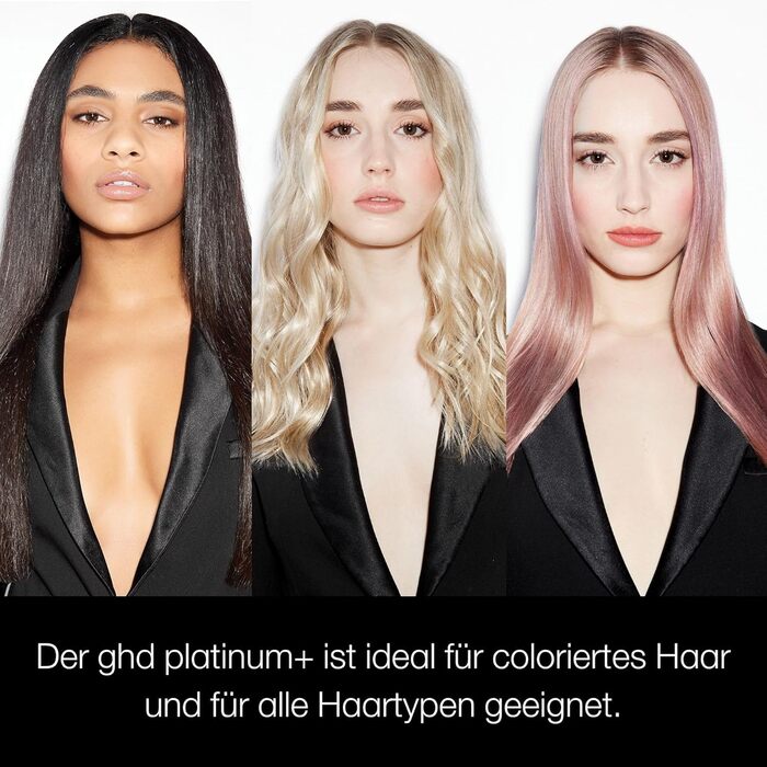 Випрямляч для волосся ghd Platinum+ чорного кольору - професійний стайлер для всіх типів волосся, захист кольору, більше блиску, нова упаковка