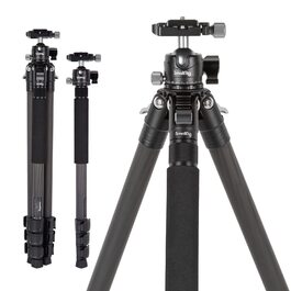 Легкий компактний штатив SmallRig 4060 з карбонового волокна, знімним моноподом та 360° кульковою головою, навантаження до 10 кг
