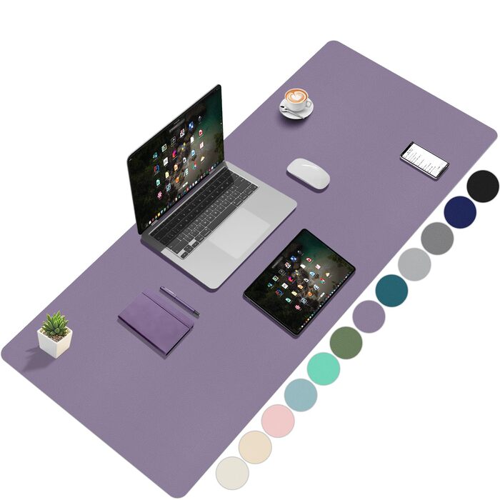 Килимок для столу Zindoo XL 120x60 см Лаванда - захист від подряпин, водостійкий, для миші та письма